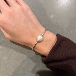 Kendra Scott Silver Pearl Cuff Bracelet